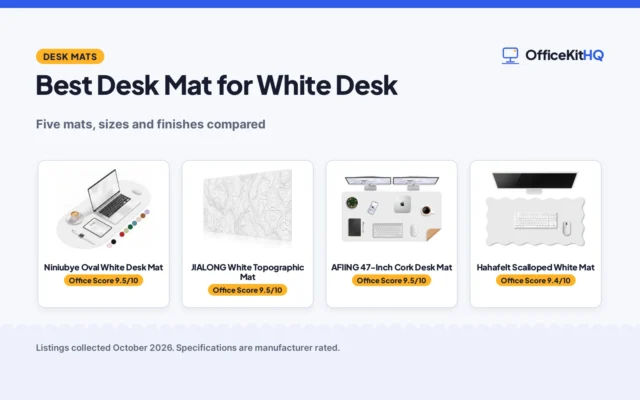 Best Desk Mat for White Desk (2026): 5 Mats Compared