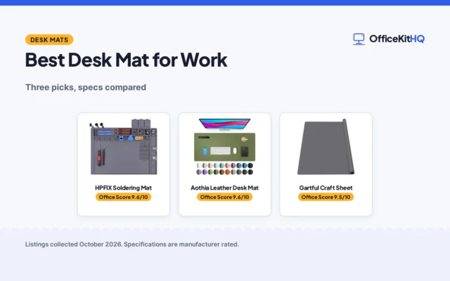 Best Desk Mat for Work (2026): 3 Picks Compared