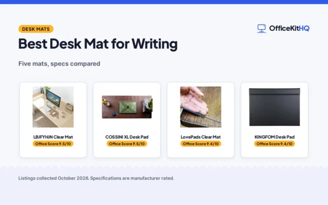Best Desk Mat for Writing (2026): 5 Mats Compared