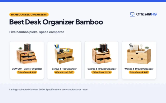 Best Desk Organizer Bamboo: 5 Bamboo Picks Compared