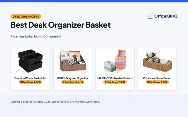 Best Desk Organizer Basket: Five Picks Compared