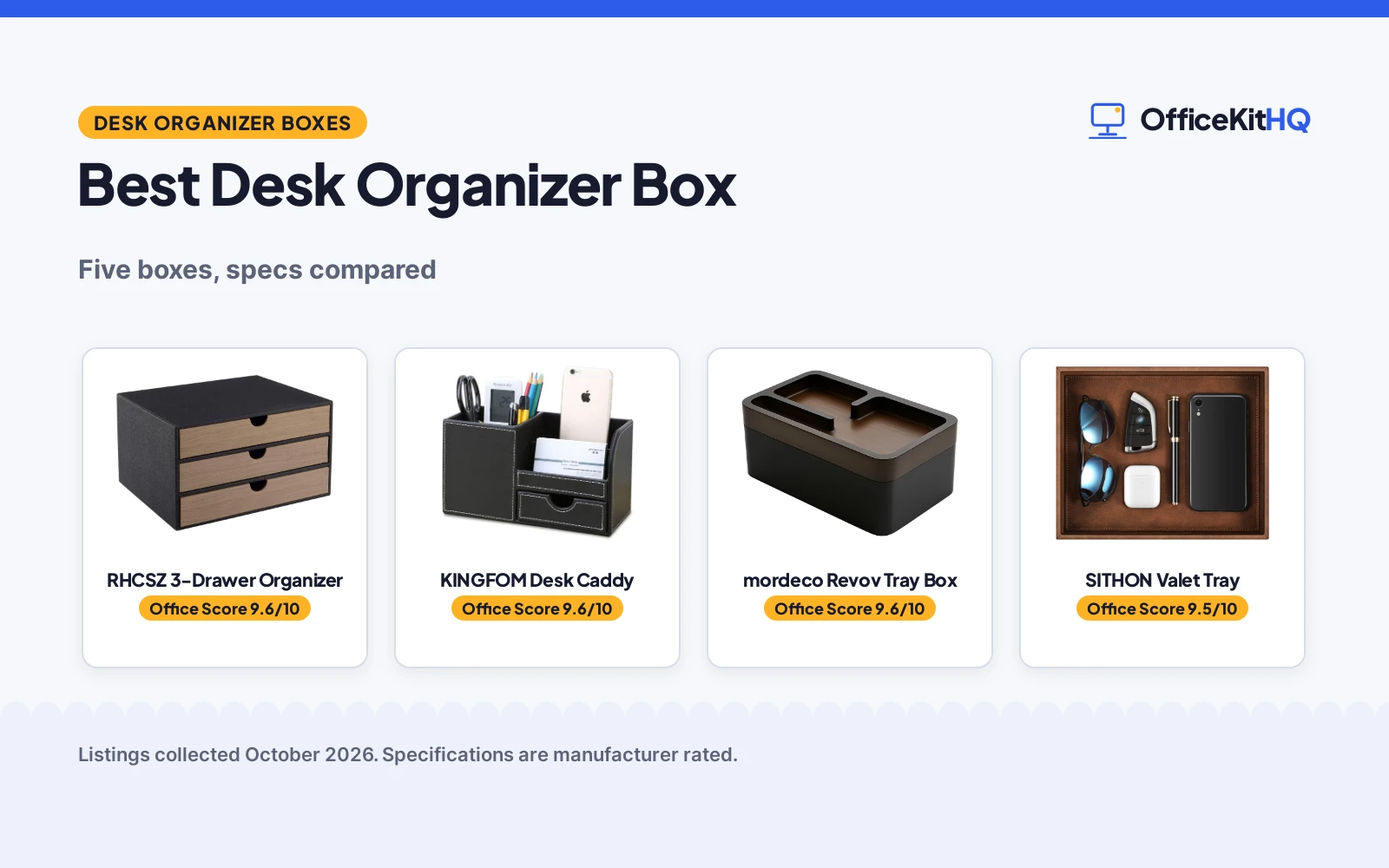 Best Desk Organizer Box (2026): 5 Boxes, Drawers and Trays Compared