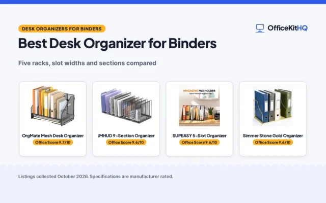 Best Desk Organizer for Binders (2026): 5 Picks Compared