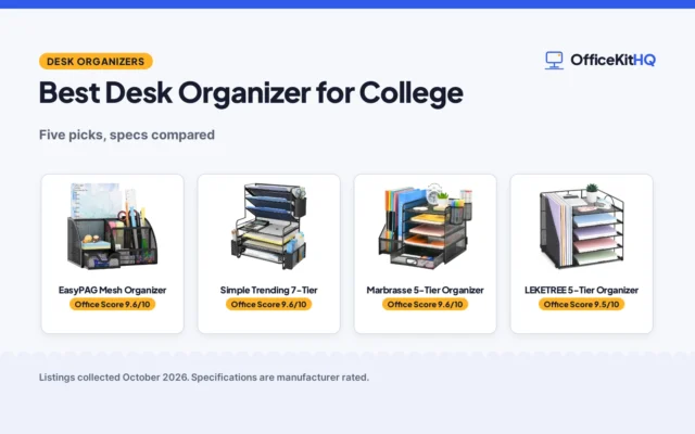 Best Desk Organizer for College (2026): 5 Compared