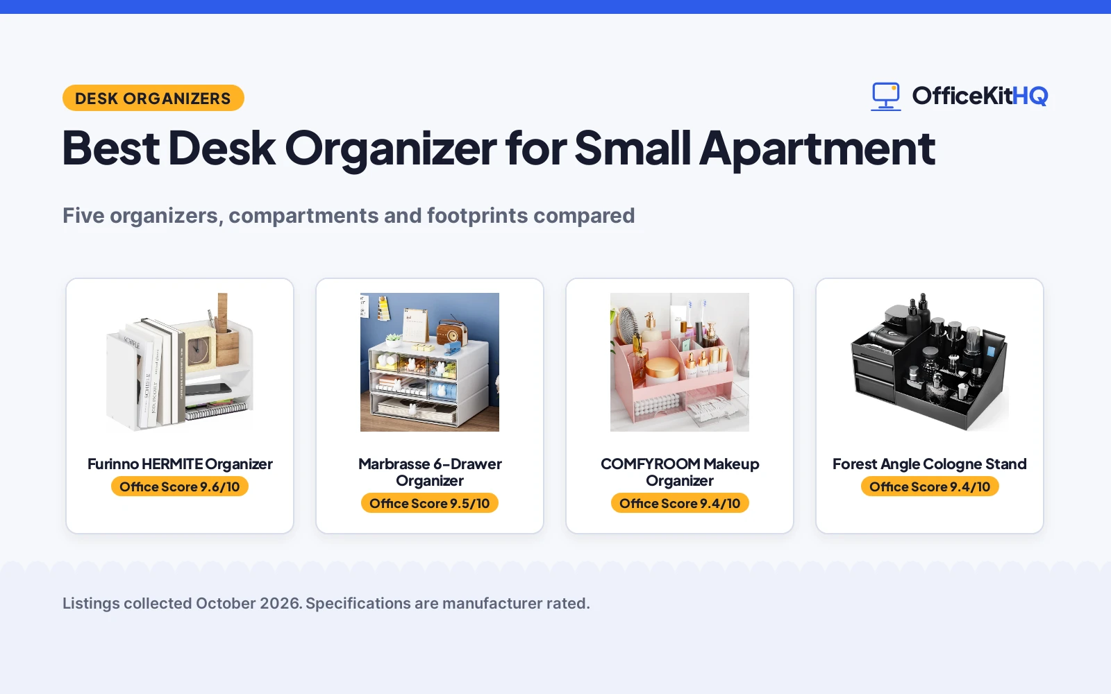 Best Desk Organizer for Small Apartment (2026)