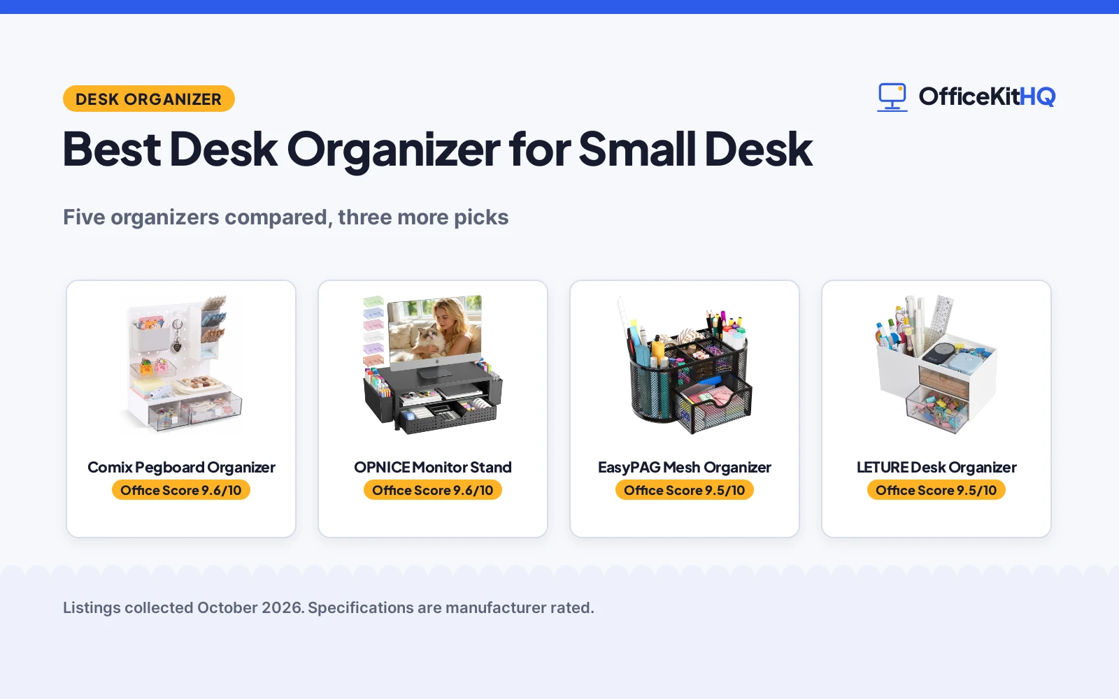 Best Desk Organizer for Small Desk (2026)