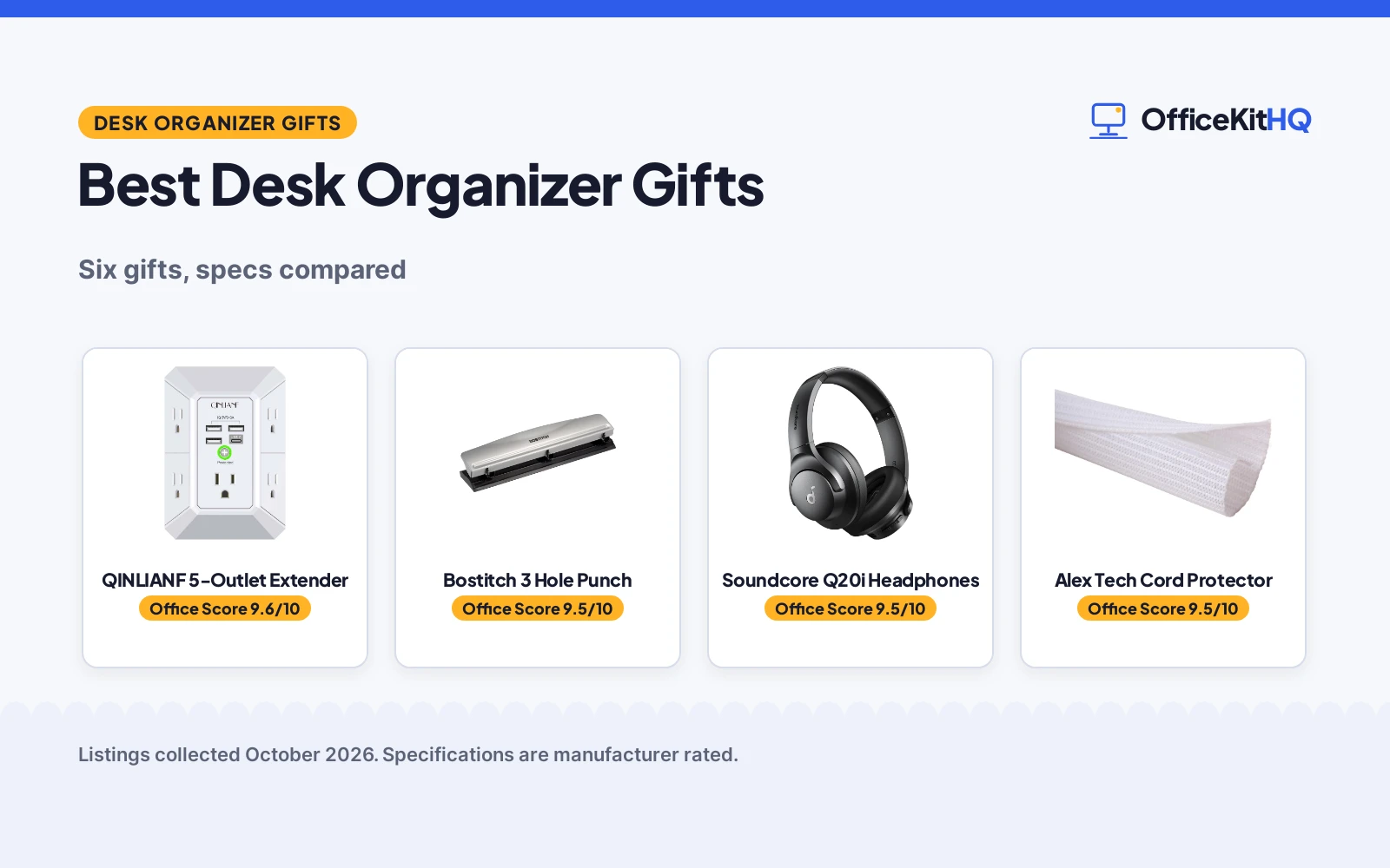 Best Desk Organizer Gifts (2026): 6 Gifts Compared