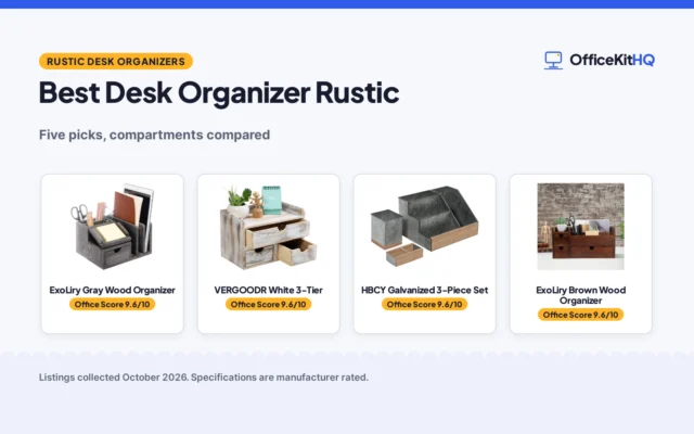 Best Desk Organizer Rustic (2026): 5 Rustic Picks Compared