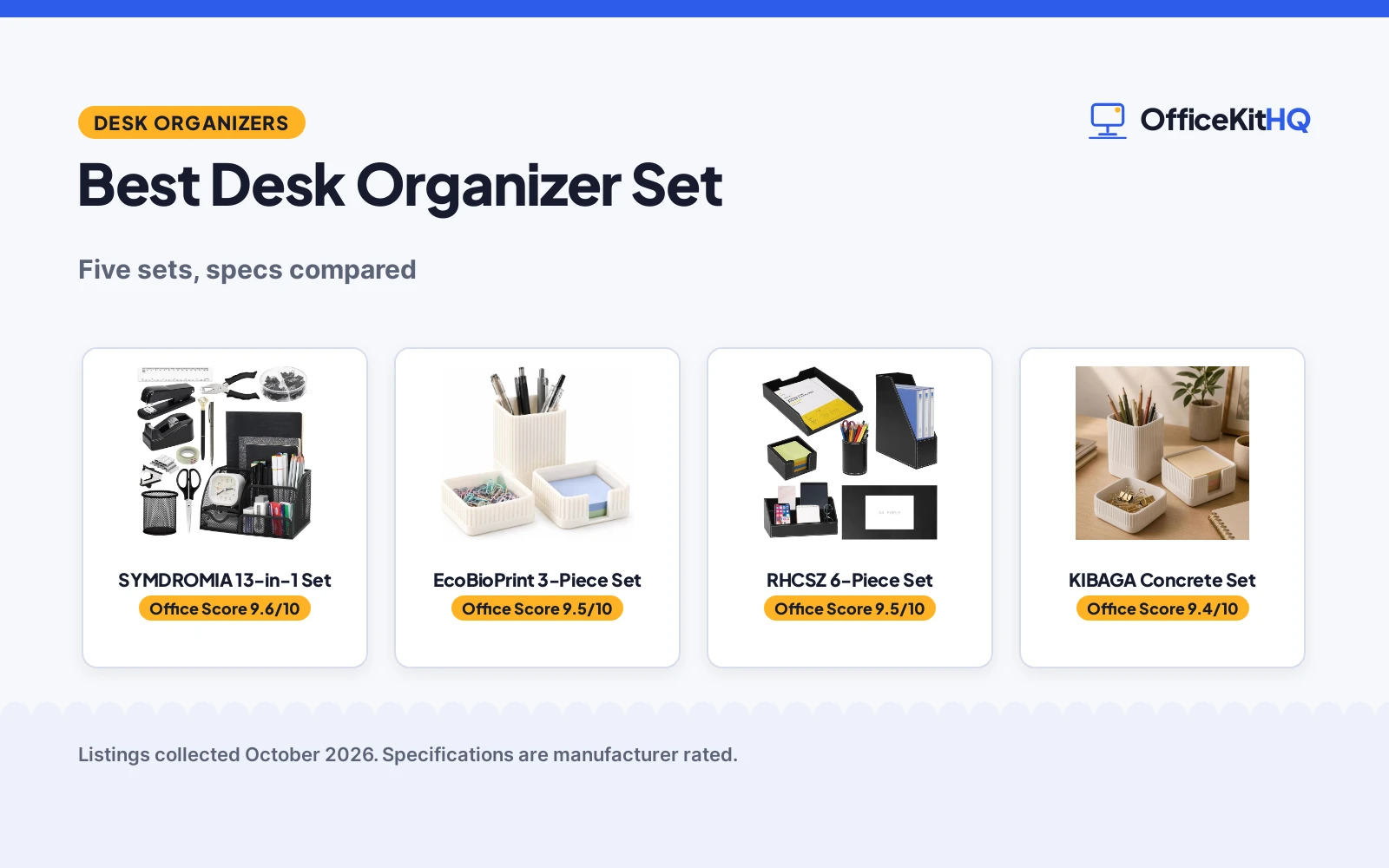 Best Desk Organizer Set: 5 Organizer Sets Compared
