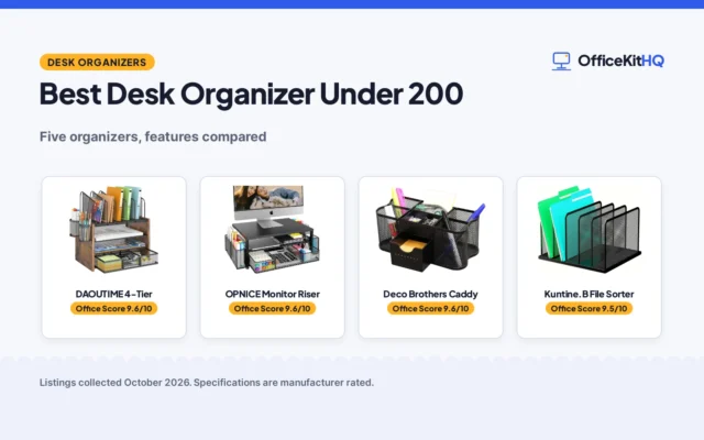 Best Desk Organizer Under 200: 5 Picks Compared