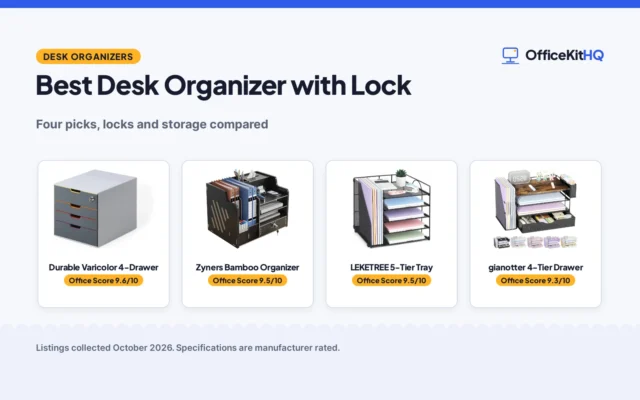 Best Desk Organizer with Lock (2026): 4 Picks Compared