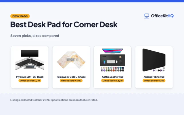 Best Desk Pad for Corner Desk (2026): 7 Picks Compared