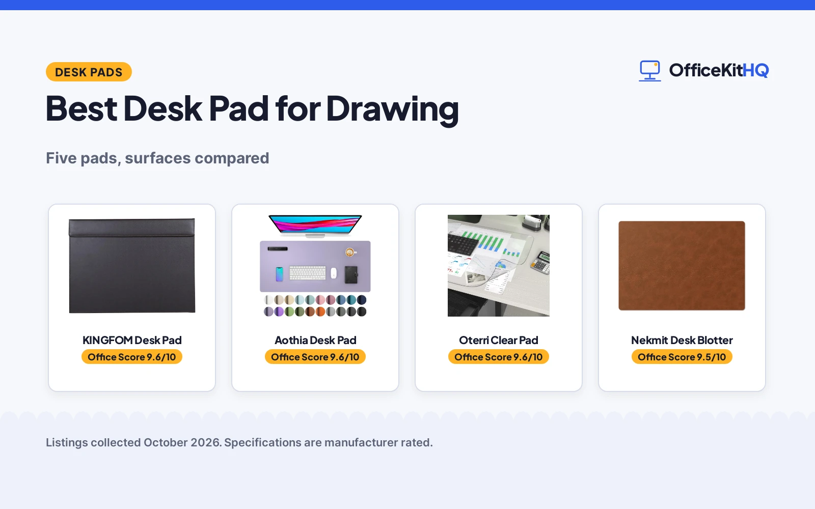 Best Desk Pad for Drawing (2026): 5 Picks Compared