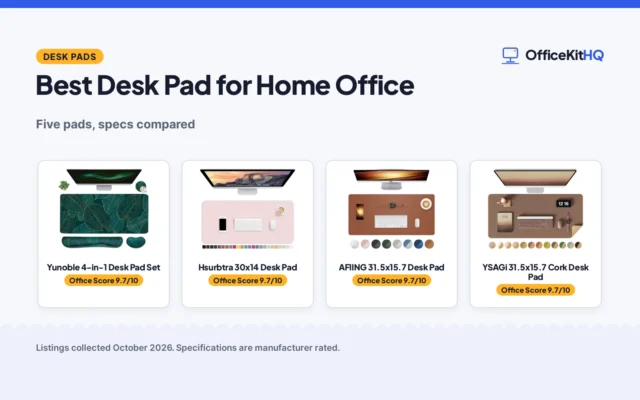 Best Desk Pad for Home Office: 5 Pads Compared
