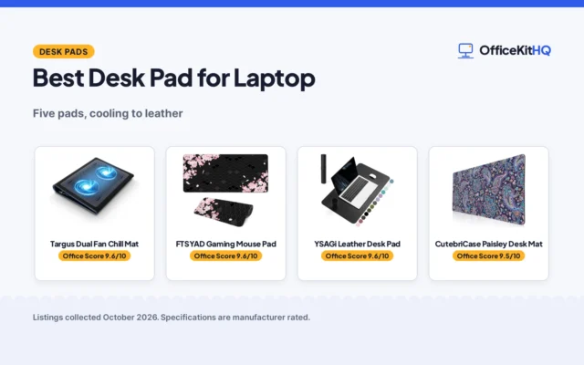 Best Desk Pad for Laptop Buyers (2026): 5 Compared