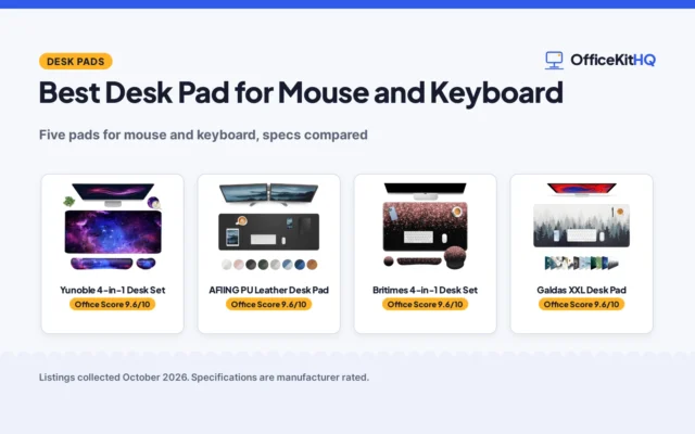 Best Desk Pad for Mouse and Keyboard (2026): 5 Compared