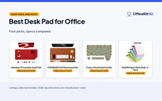 Best Desk Pad for Office (2026): 4 Picks Compared