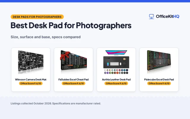 Best Desk Pad for Photographers (2026): 4 Pads Compared