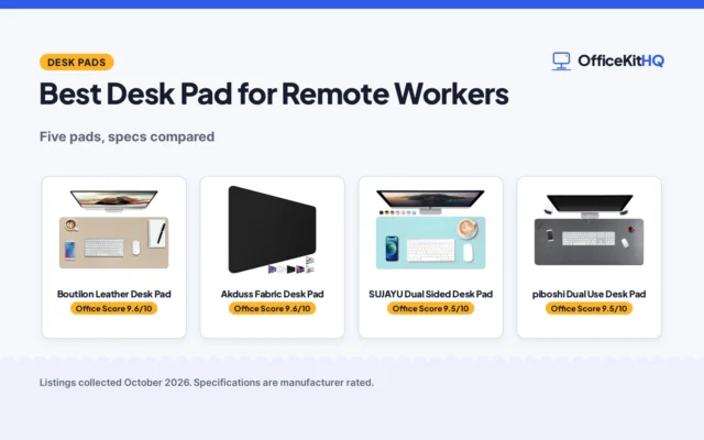 Best Desk Pad for Remote Workers (2026): 5 Pads Compared