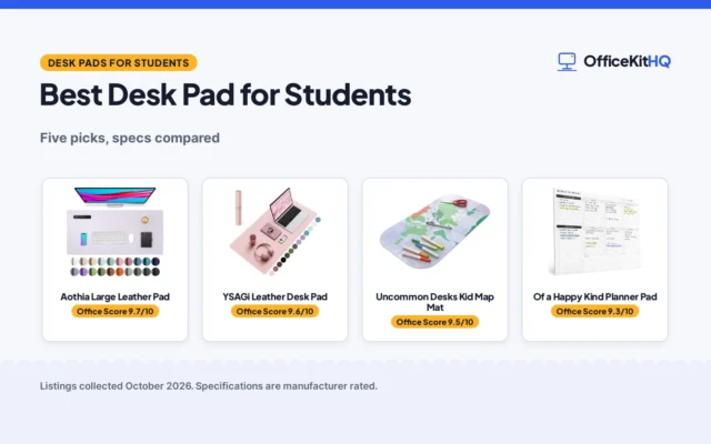 Best Desk Pad for Students (2026): 5 Picks Compared