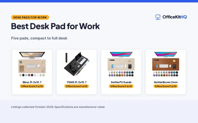 Best Desk Pad for Work (2026): 5 Pads for a Calmer Desk