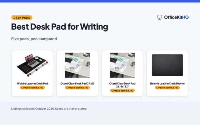 Best Desk Pad for Writing (2026): 5 Pads Compared