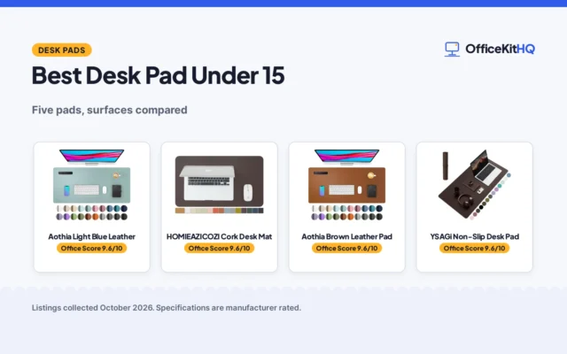 Best Desk Pad Under 15 (2026): 5 Desk Pads Compared