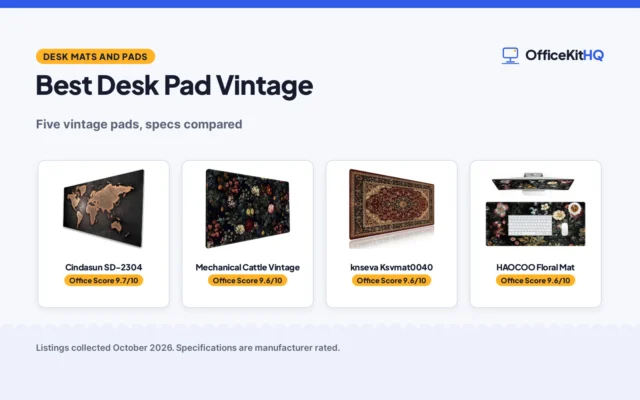 Best Desk Pad Vintage (2026): 5 Picks Compared