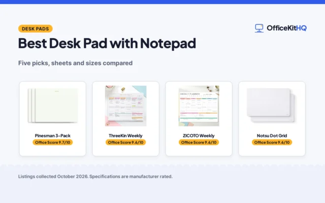 Best Desk Pad with Notepad (2026): 5 Picks Compared