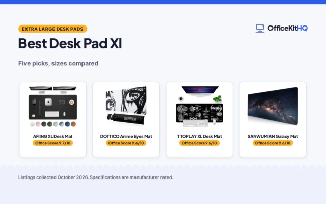 Best Desk Pad Xl (2026): 5 Picks Compared and Scored