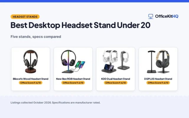 Best Desktop Headset Stand Under 20 (2026): 5 Compared