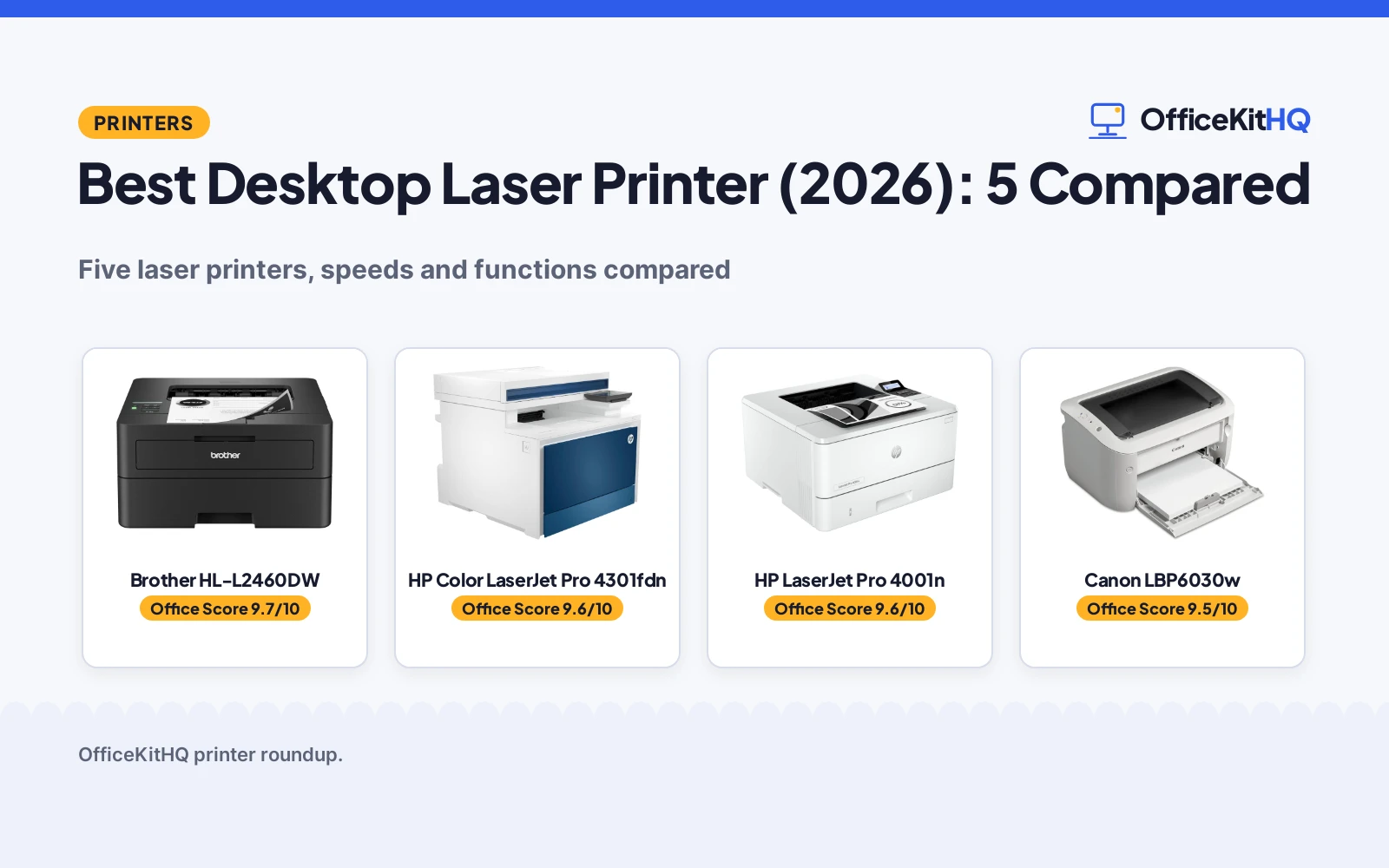 Best Desktop Laser Printer (2026): 5 Compared