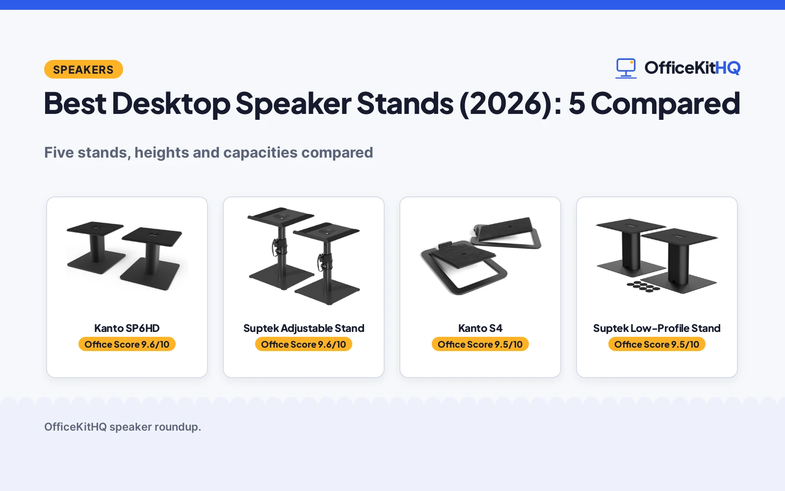 Best Desktop Speaker Stands (2026): 5 Compared