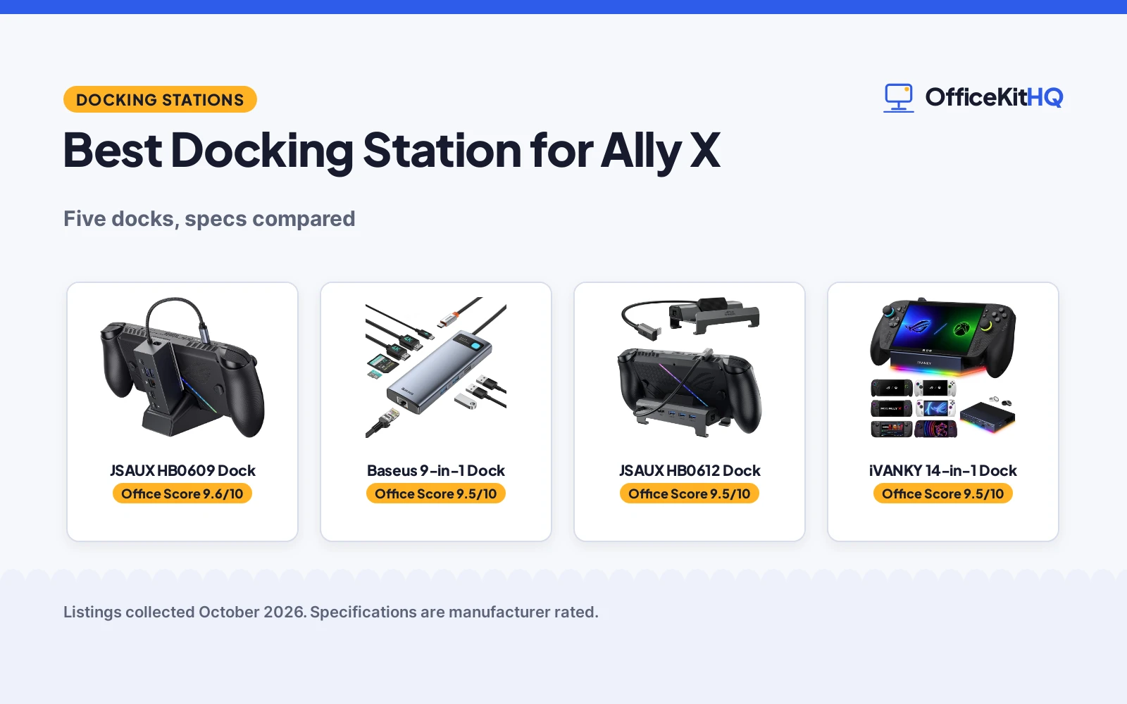 Best Docking Station for Ally X (2026): 5 Compared