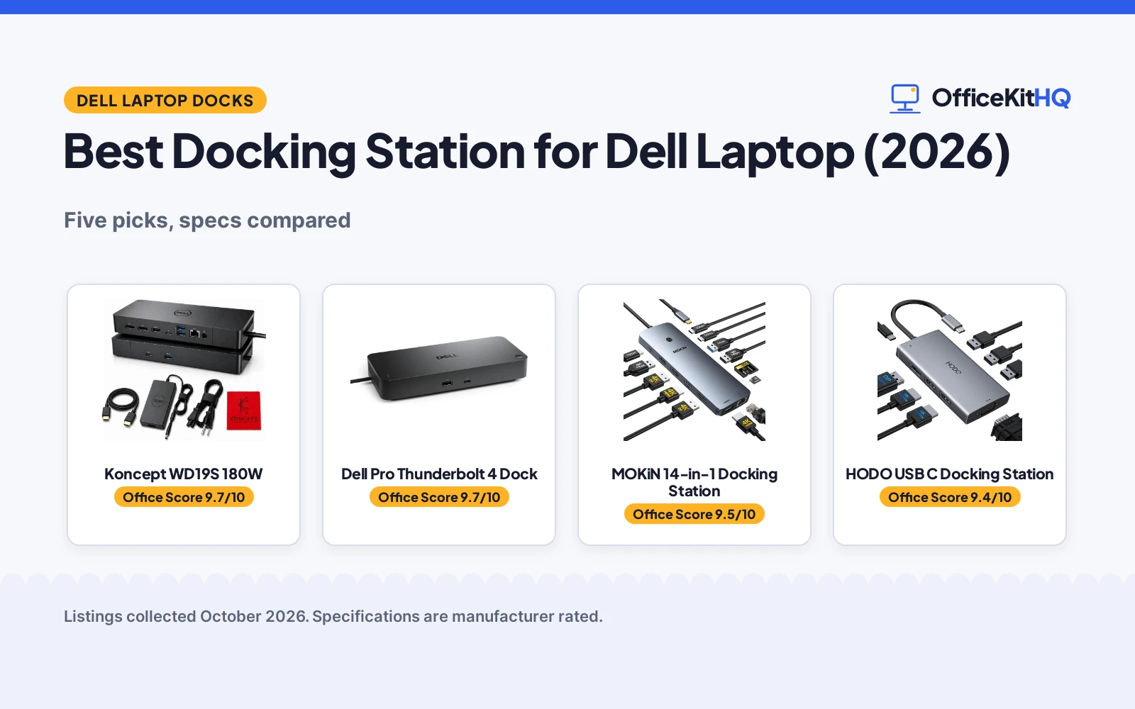 Best Docking Station for Dell Laptop (2026): 5 Compared