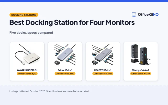 Best Docking Station for Four Monitors: 5 Compared