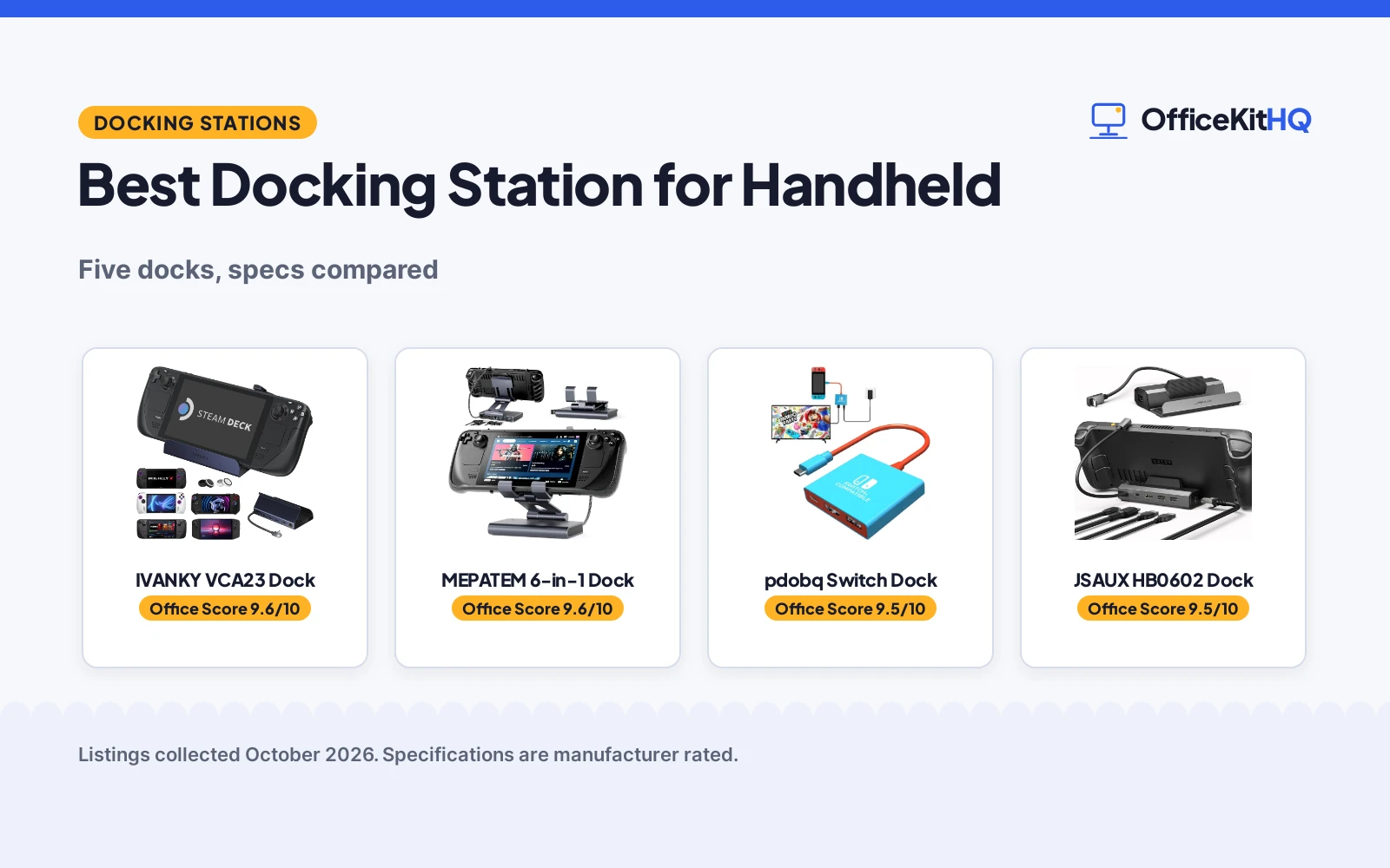 Best Docking Station for Handheld (2026): 5 Compared