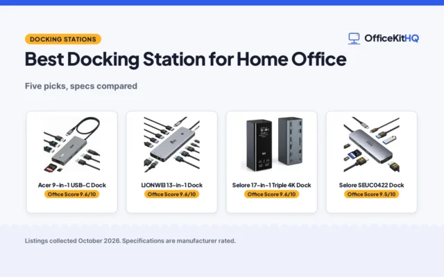 Best Docking Station for Home Office: 5 Compared