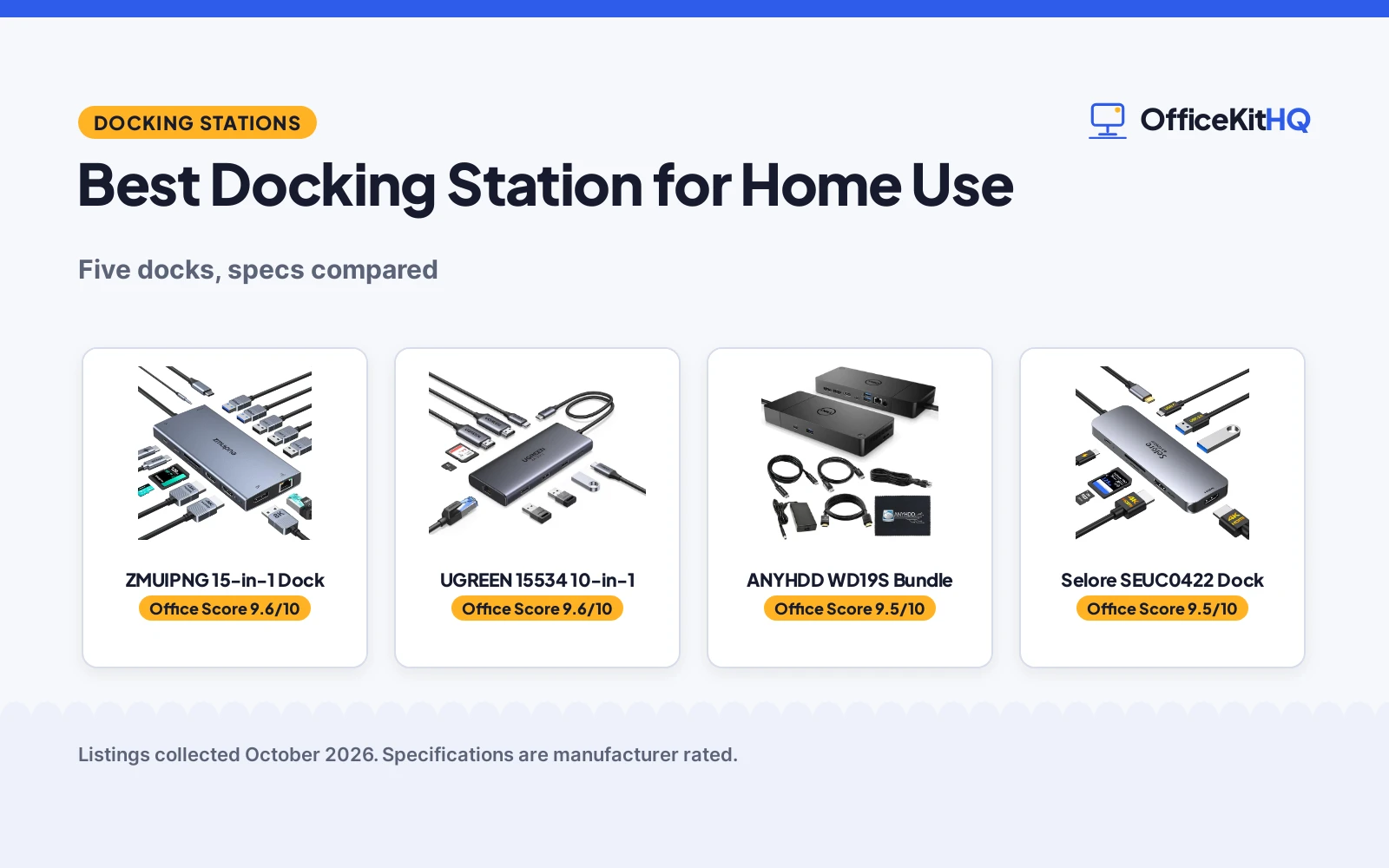 Best Docking Station for Home Use: 5 Docks Compared