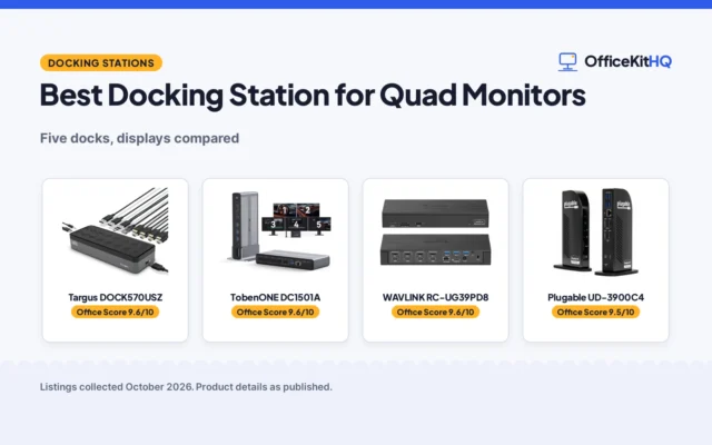 Best Docking Station for Quad Monitors (2026): 5 Compared