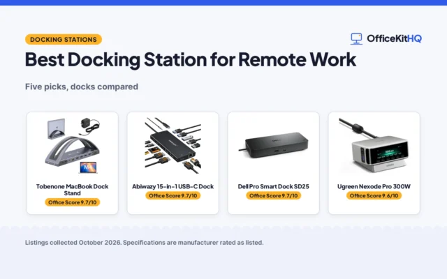 Best Docking Station for Remote Work (2026): 5 Compared