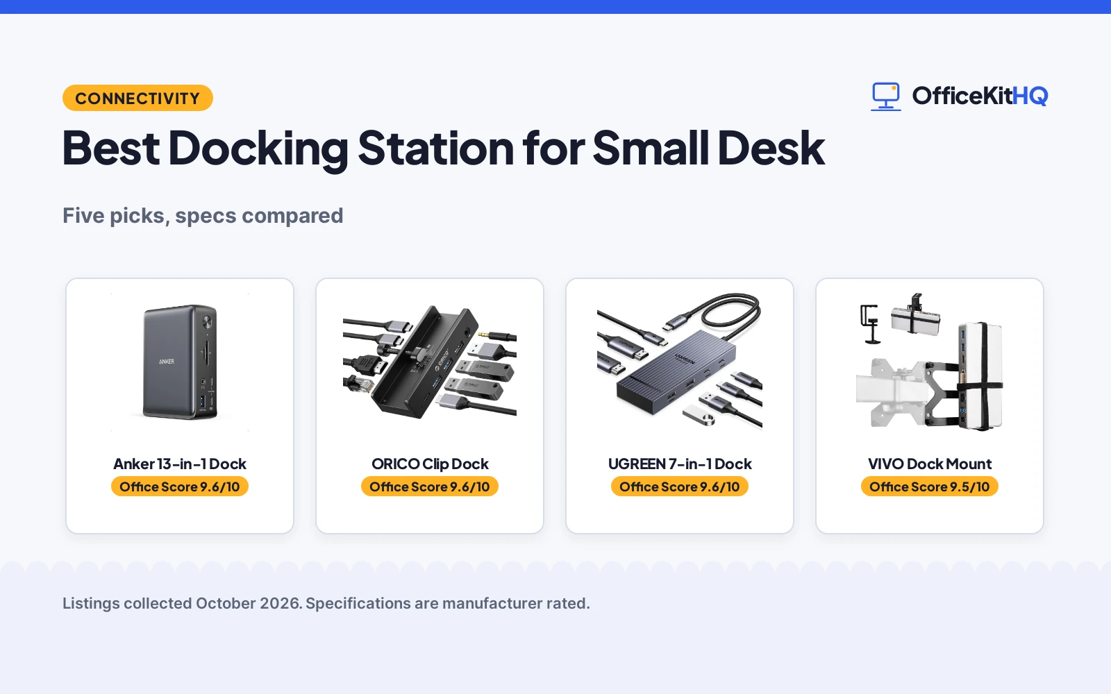 Best Docking Station for Small Desk (2026): 5 Compared