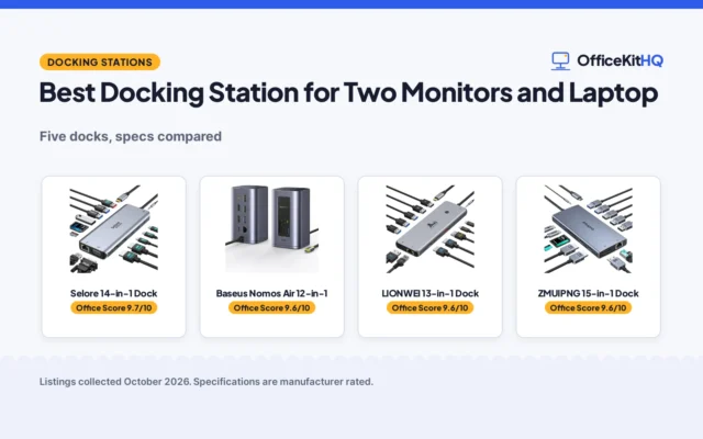 Best Docking Station for Two Monitors and Laptop (2026): 5 Compared