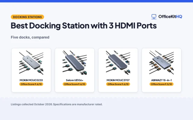 Best Docking Station with 3 HDMI Ports (2026): 5 Docks Compared