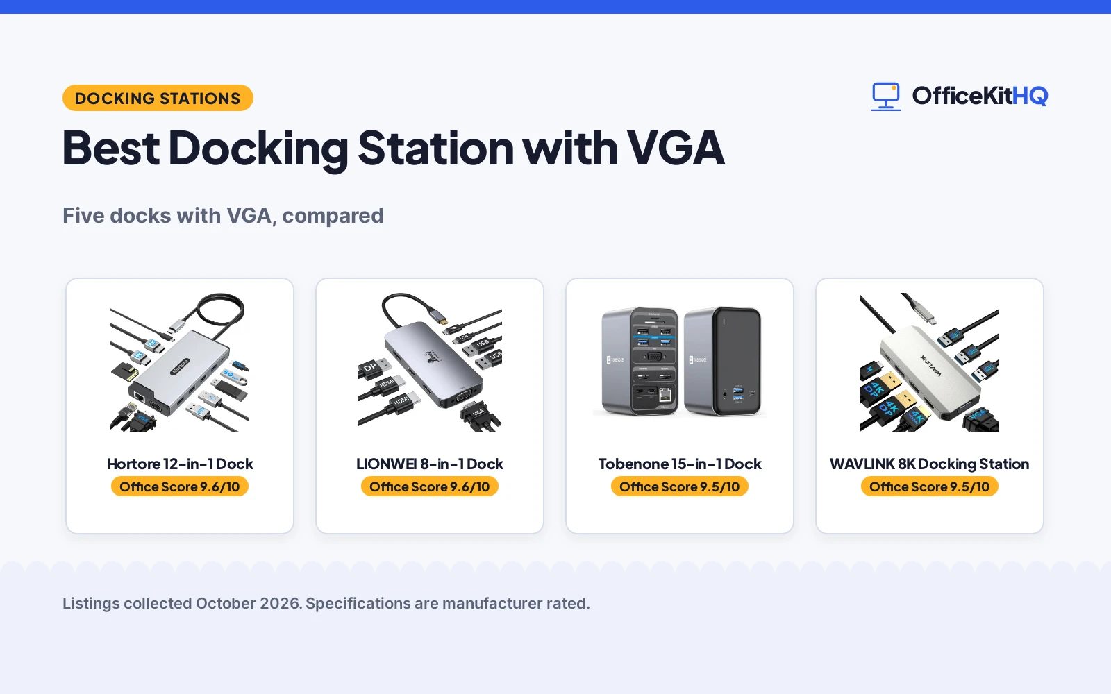 Best Docking Station with VGA: 5 Docks Compared
