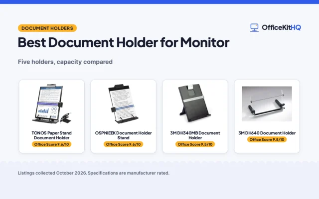 Best Document Holder for Monitor (2026): 5 Compared