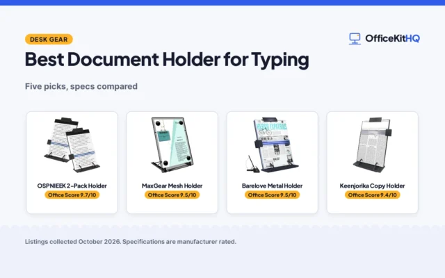 Best Document Holder for Typing (2026): 5 Compared