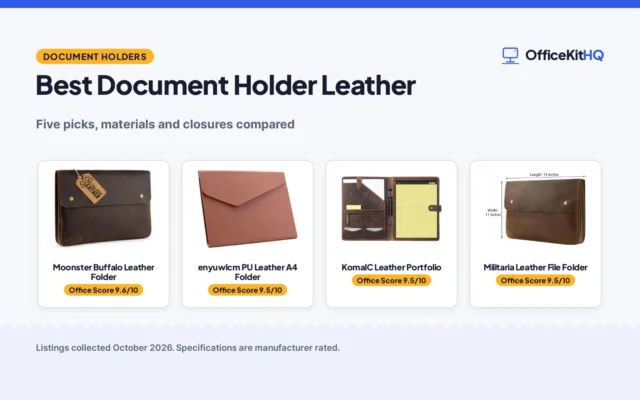 Best Document Holder Leather (2026): 5 Picks Compared