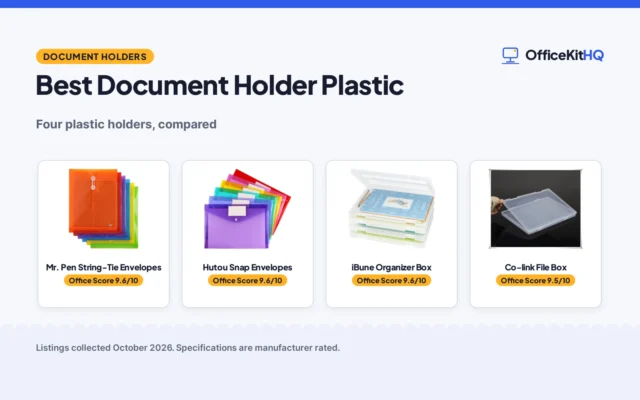 Best Document Holder Plastic (2026): 4 Compared