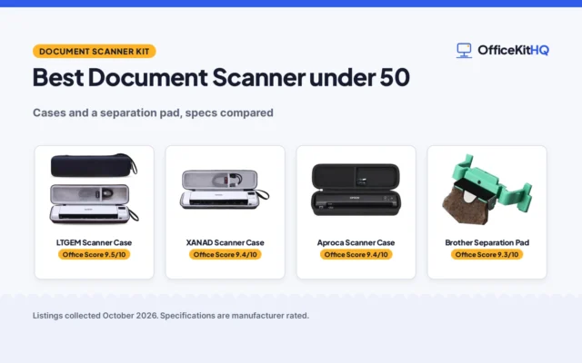 Best Document Scanner under 50 (2026): 4 Picks Compared